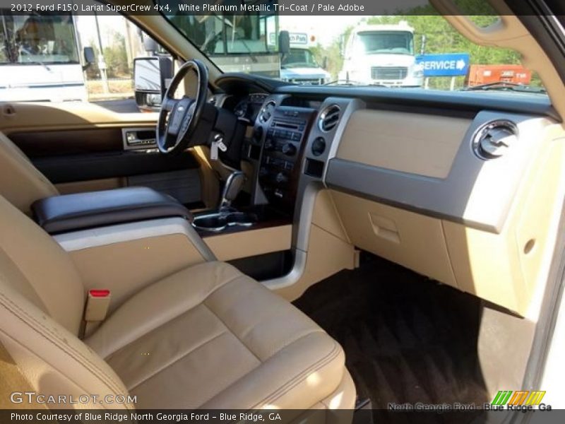 White Platinum Metallic Tri-Coat / Pale Adobe 2012 Ford F150 Lariat SuperCrew 4x4