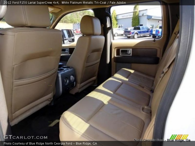 White Platinum Metallic Tri-Coat / Pale Adobe 2012 Ford F150 Lariat SuperCrew 4x4
