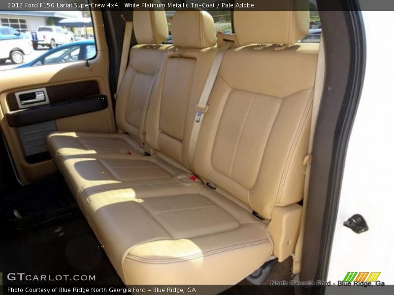 White Platinum Metallic Tri-Coat / Pale Adobe 2012 Ford F150 Lariat SuperCrew 4x4
