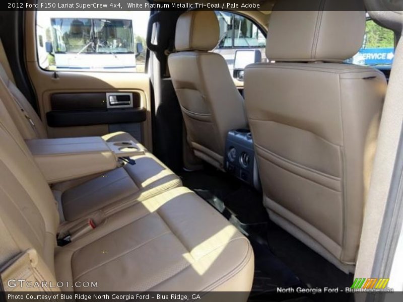 White Platinum Metallic Tri-Coat / Pale Adobe 2012 Ford F150 Lariat SuperCrew 4x4