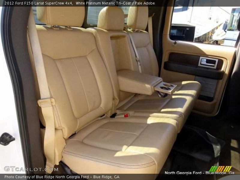 White Platinum Metallic Tri-Coat / Pale Adobe 2012 Ford F150 Lariat SuperCrew 4x4