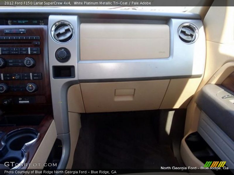 White Platinum Metallic Tri-Coat / Pale Adobe 2012 Ford F150 Lariat SuperCrew 4x4