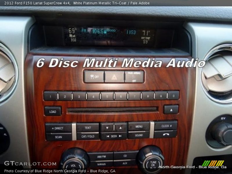 White Platinum Metallic Tri-Coat / Pale Adobe 2012 Ford F150 Lariat SuperCrew 4x4
