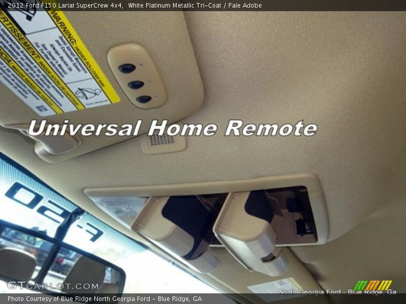 White Platinum Metallic Tri-Coat / Pale Adobe 2012 Ford F150 Lariat SuperCrew 4x4