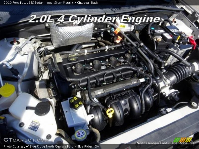 Ingot Silver Metallic / Charcoal Black 2010 Ford Focus SES Sedan