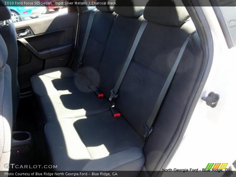 Ingot Silver Metallic / Charcoal Black 2010 Ford Focus SES Sedan