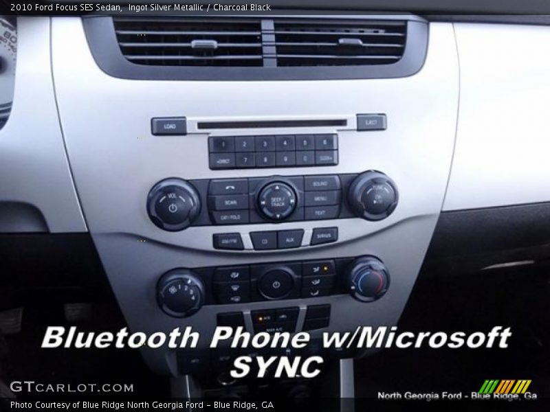 Ingot Silver Metallic / Charcoal Black 2010 Ford Focus SES Sedan