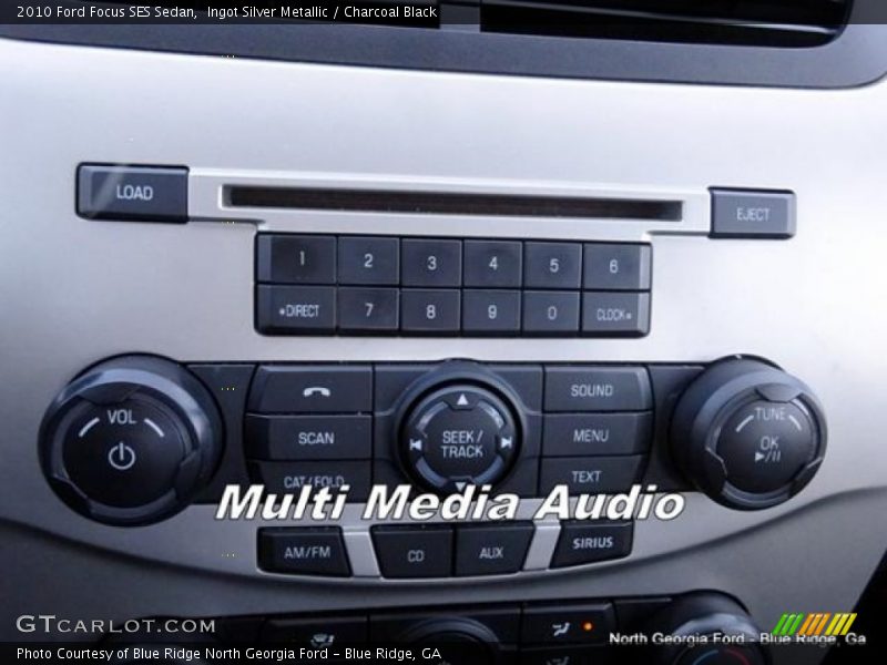 Ingot Silver Metallic / Charcoal Black 2010 Ford Focus SES Sedan