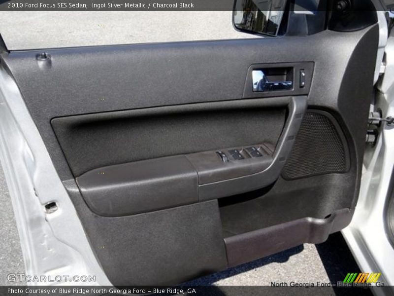 Ingot Silver Metallic / Charcoal Black 2010 Ford Focus SES Sedan