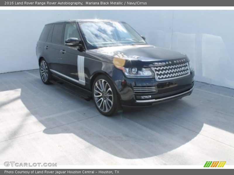 Mariana Black Metallic / Navy/Cirrus 2016 Land Rover Range Rover Autobiography