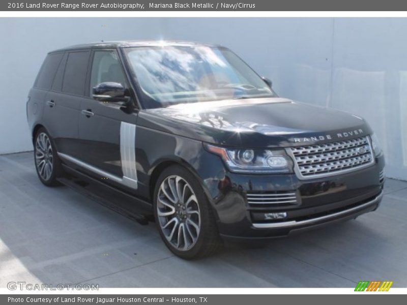 Mariana Black Metallic / Navy/Cirrus 2016 Land Rover Range Rover Autobiography