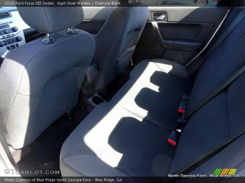 Ingot Silver Metallic / Charcoal Black 2010 Ford Focus SES Sedan