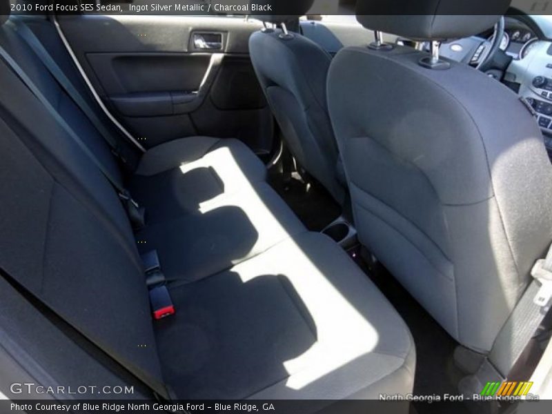Ingot Silver Metallic / Charcoal Black 2010 Ford Focus SES Sedan