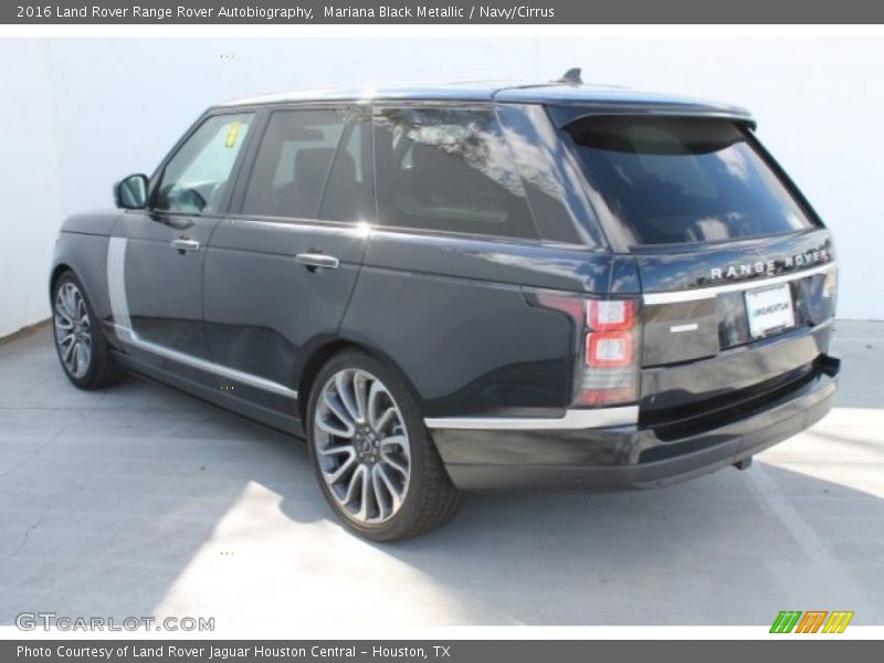 Mariana Black Metallic / Navy/Cirrus 2016 Land Rover Range Rover Autobiography
