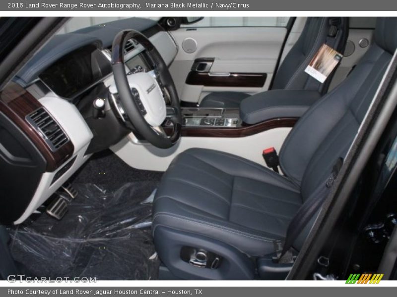 Front Seat of 2016 Range Rover Autobiography