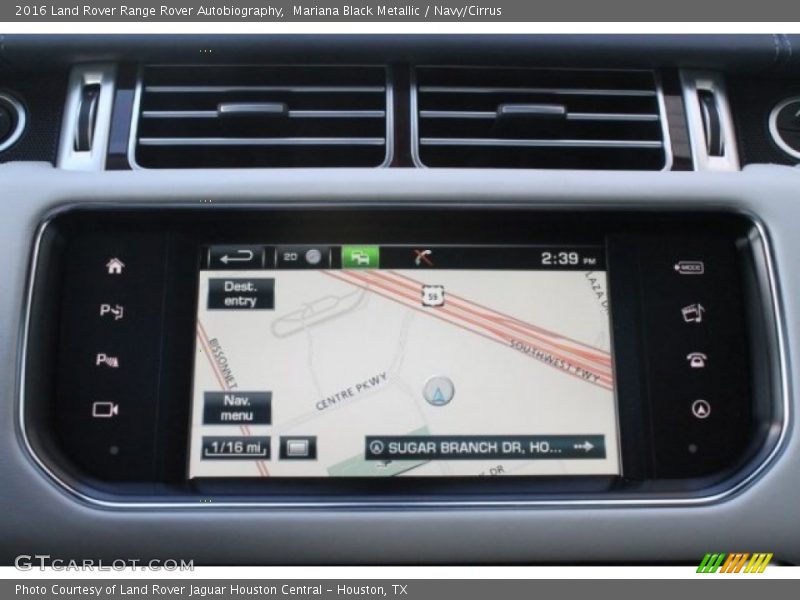 Mariana Black Metallic / Navy/Cirrus 2016 Land Rover Range Rover Autobiography