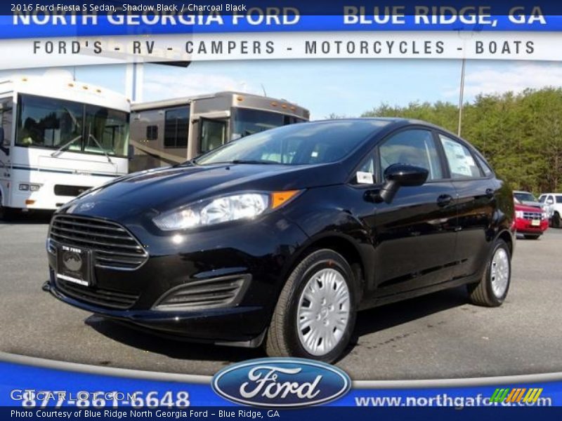 Shadow Black / Charcoal Black 2016 Ford Fiesta S Sedan