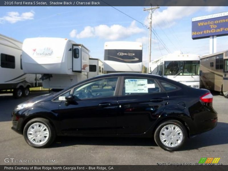 Shadow Black / Charcoal Black 2016 Ford Fiesta S Sedan