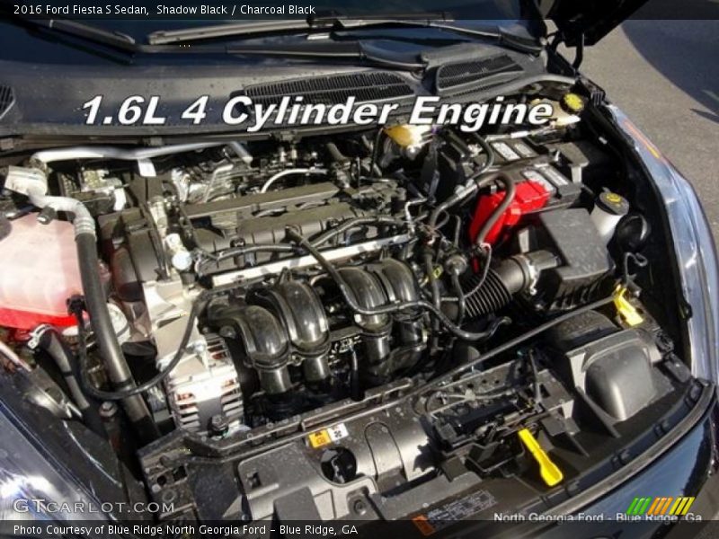Shadow Black / Charcoal Black 2016 Ford Fiesta S Sedan