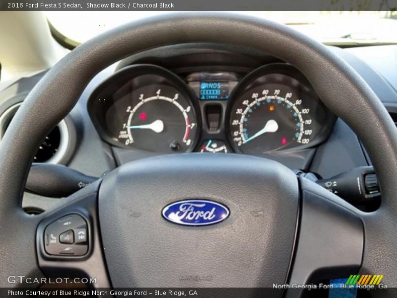 Shadow Black / Charcoal Black 2016 Ford Fiesta S Sedan