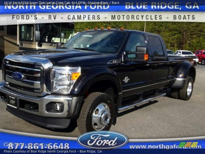 Shadow Black / Black 2016 Ford F350 Super Duty Lariat Crew Cab 4x4 DRW