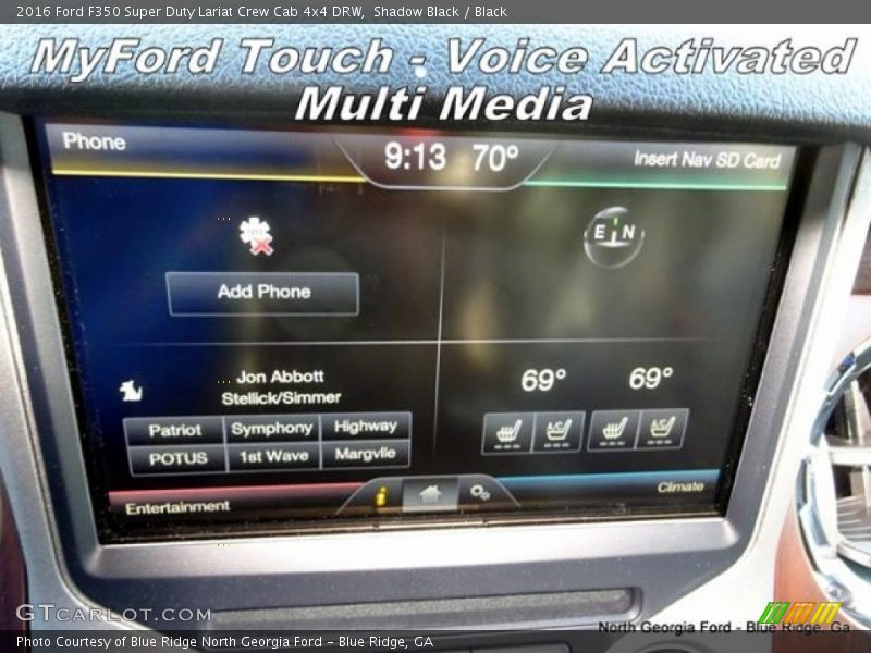 Shadow Black / Black 2016 Ford F350 Super Duty Lariat Crew Cab 4x4 DRW