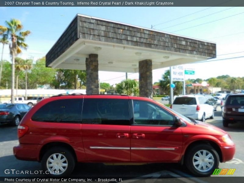 Inferno Red Crystal Pearl / Dark Khaki/Light Graystone 2007 Chrysler Town & Country Touring