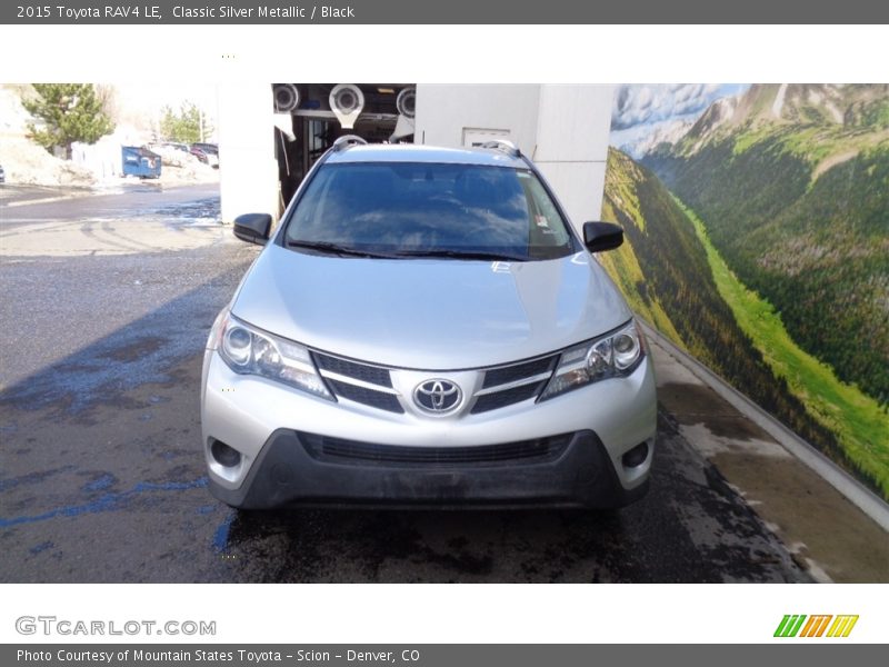 Classic Silver Metallic / Black 2015 Toyota RAV4 LE