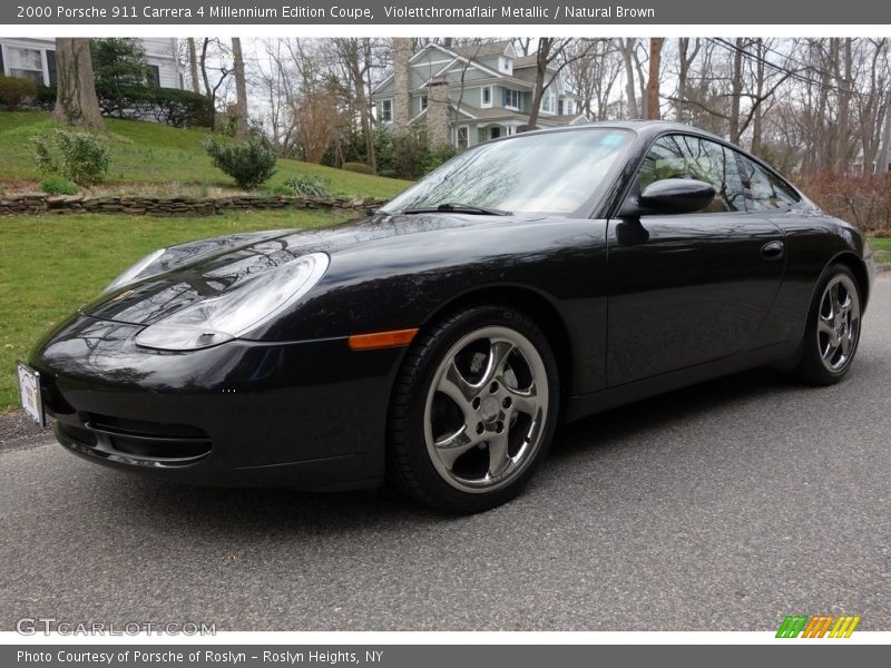 Violettchromaflair Metallic / Natural Brown 2000 Porsche 911 Carrera 4 Millennium Edition Coupe