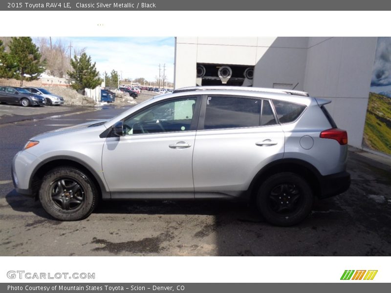 Classic Silver Metallic / Black 2015 Toyota RAV4 LE