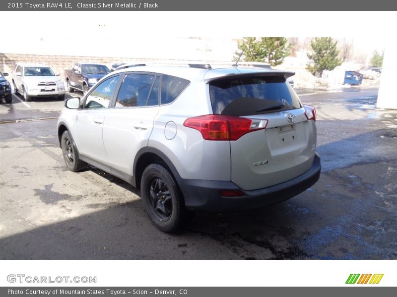 Classic Silver Metallic / Black 2015 Toyota RAV4 LE