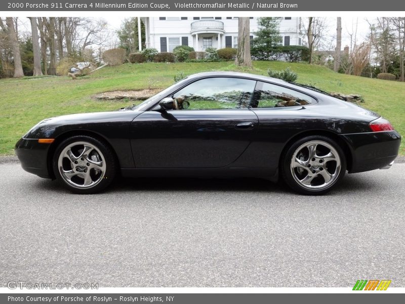 Violettchromaflair Metallic / Natural Brown 2000 Porsche 911 Carrera 4 Millennium Edition Coupe