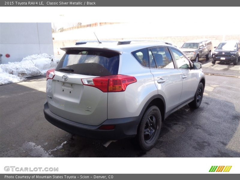 Classic Silver Metallic / Black 2015 Toyota RAV4 LE