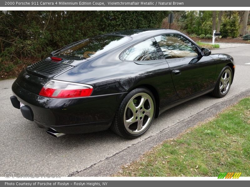 Violettchromaflair Metallic / Natural Brown 2000 Porsche 911 Carrera 4 Millennium Edition Coupe