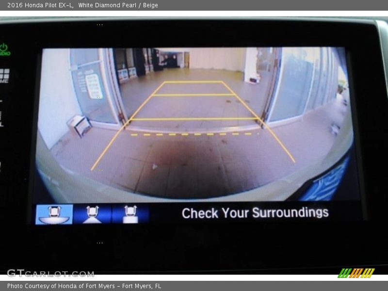 White Diamond Pearl / Beige 2016 Honda Pilot EX-L