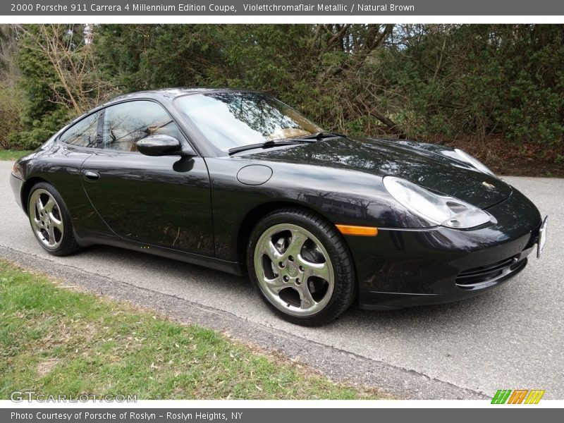 Violettchromaflair Metallic / Natural Brown 2000 Porsche 911 Carrera 4 Millennium Edition Coupe