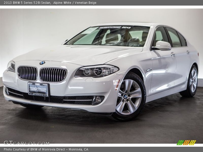 Alpine White / Venetian Beige 2013 BMW 5 Series 528i Sedan