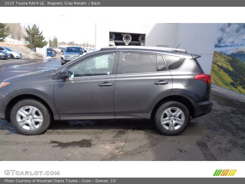 Magnetic Gray Metallic / Black 2015 Toyota RAV4 LE