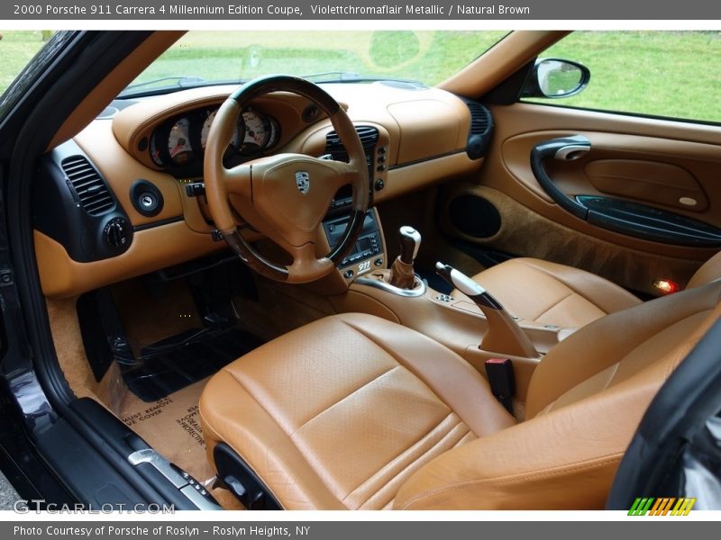 Violettchromaflair Metallic / Natural Brown 2000 Porsche 911 Carrera 4 Millennium Edition Coupe