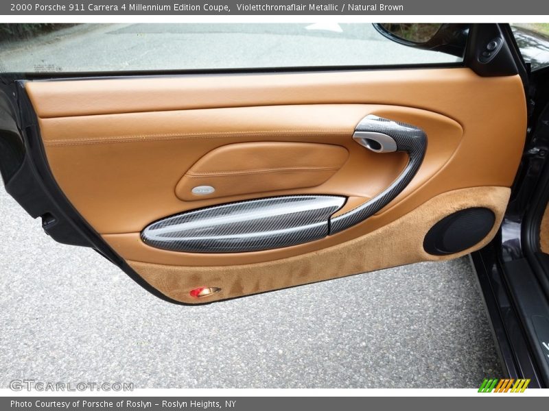 Violettchromaflair Metallic / Natural Brown 2000 Porsche 911 Carrera 4 Millennium Edition Coupe