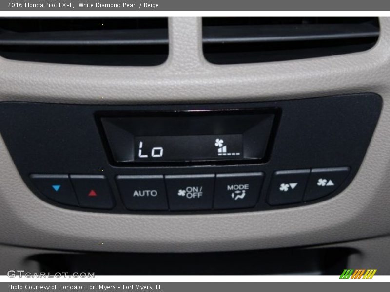 White Diamond Pearl / Beige 2016 Honda Pilot EX-L