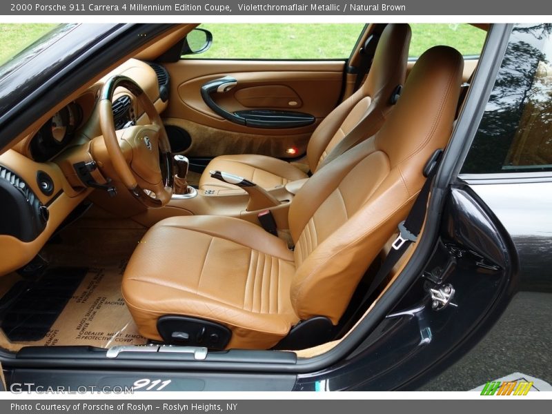 Violettchromaflair Metallic / Natural Brown 2000 Porsche 911 Carrera 4 Millennium Edition Coupe
