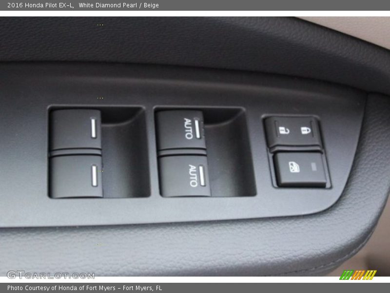 White Diamond Pearl / Beige 2016 Honda Pilot EX-L