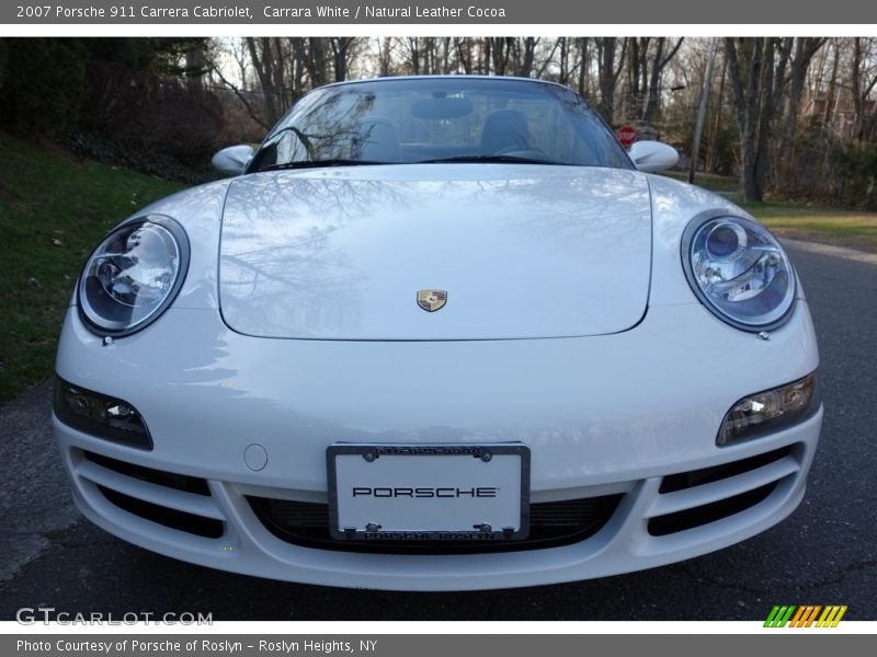 Carrara White / Natural Leather Cocoa 2007 Porsche 911 Carrera Cabriolet