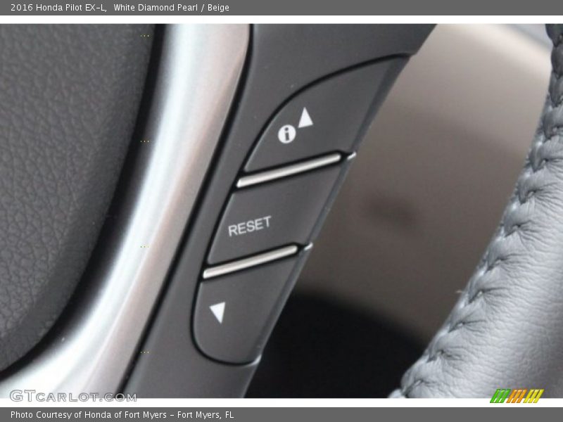 White Diamond Pearl / Beige 2016 Honda Pilot EX-L