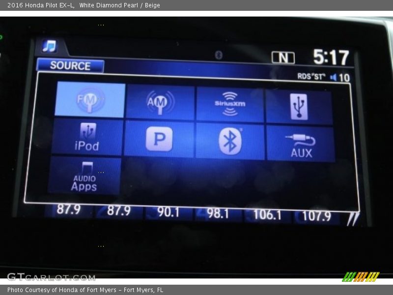 White Diamond Pearl / Beige 2016 Honda Pilot EX-L