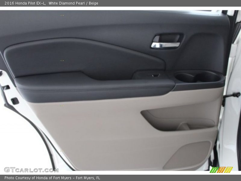White Diamond Pearl / Beige 2016 Honda Pilot EX-L