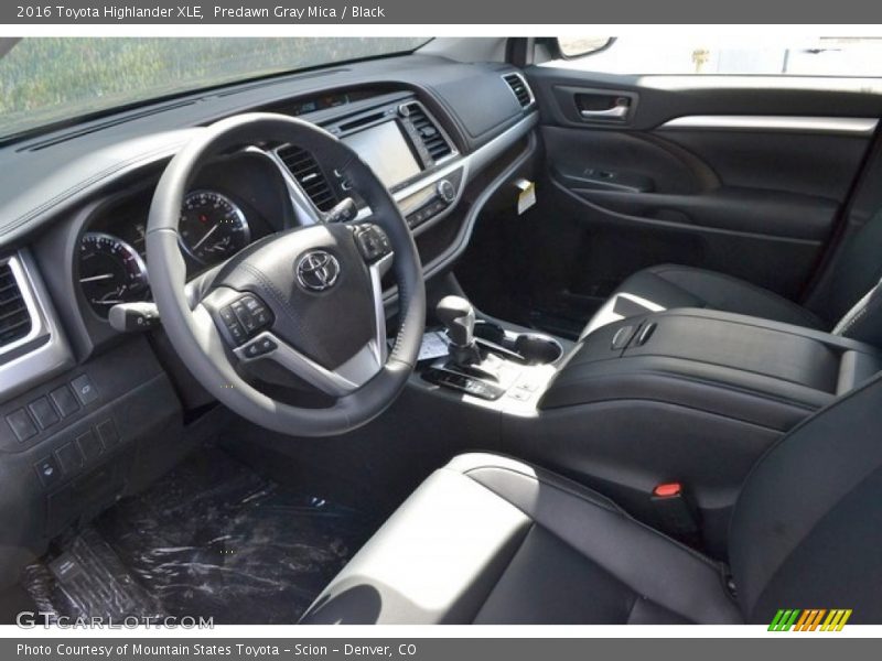 Predawn Gray Mica / Black 2016 Toyota Highlander XLE