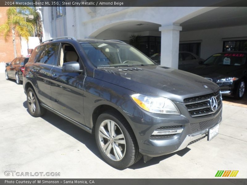 Steel Grey Metallic / Almond Beige 2014 Mercedes-Benz ML 350