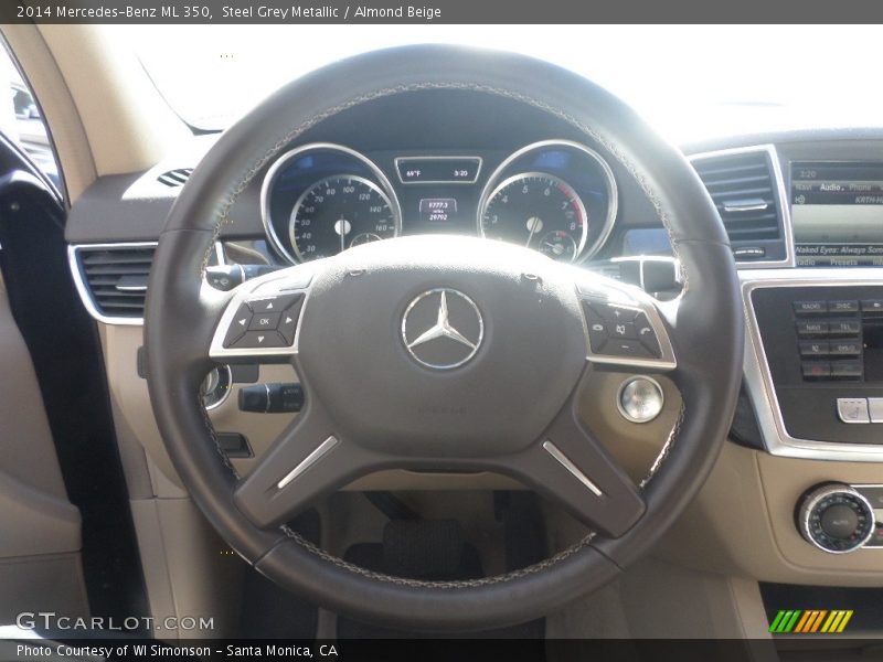 Steel Grey Metallic / Almond Beige 2014 Mercedes-Benz ML 350